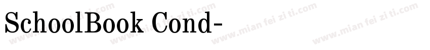 SchoolBook Cond字体转换